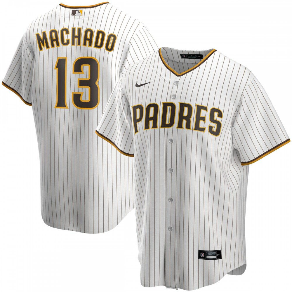 Manny Machado San Diego Padres Alternate Replica Player Jersey - White-Pro Kit Vault | Brand New 26/27 Sports Jerseys